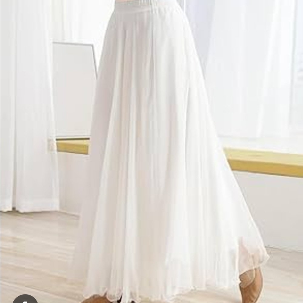 Chic Cream  Maxi Skirt